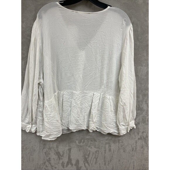 Soft Surroundings Top Women’s‎ 3X Button Up Rayon Lyocell Long Sleeve Flowy - Picture 4 of 6
